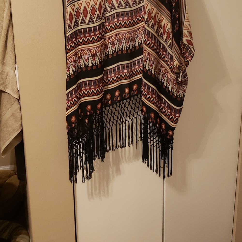 Tribal pattern kimono